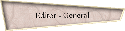 Editor - General